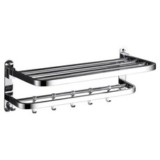 折疊浴巾架, 50cm, 槍灰, 1個