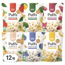 ROSY ORGANIC 有機米餅6種組合, 綜合口味(蘋果胡蘿蔔/甜南瓜/紫地瓜/藍莓/梨子/香蕉), 2套