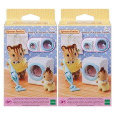 EPOCH Sylvanian Families 森林家族 洗衣機與吸塵器公仔套裝, 2套
