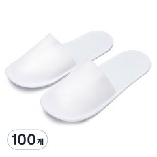 紙拖鞋 拋棄式拖鞋, 白色, 100個