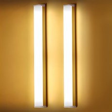 레나에너지 충전식 무선 LED 센서등 베란다 현관 직부등 20cm, 웜화이트, 2개