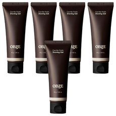 OBge 젠틀 피니쉬 쉐이빙젤, 80g, 5개