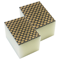 KOKUBO 小久保 鑽石鍋具玻璃鏡面用鑽石海綿 2入, 4組, 2.5 x 3.4 x 1.4 cm