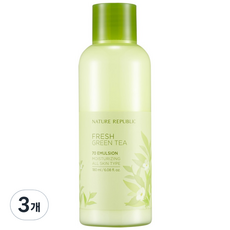 네이처리퍼블릭 프레시 그린티 70 에멀젼, 180ml, 3개