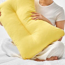 아임리빙 빨아쓰는 고밀도 워싱 베개, 옐로우, 1개