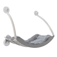 요기쏘 고양이 벽 부착식 튼튼 해먹 방석, 그레이, 1개