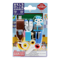 Iwako 造型橡皮擦, 顏色隨機, 1組