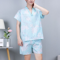 The Tok Tok 男士精美浴袍, 白色花朵, 1個