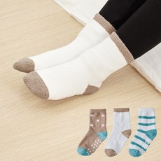 베이스알파에센셜 남아용 따뜻한 수면 양말 3켤레 세트