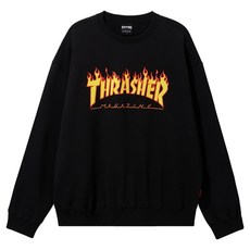 美國 THRASHER 火焰Logo圓領運動衫 TR2403CR02