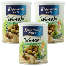 Khao Shong Nuts 香脆山葵味青豌豆, 120g, 3罐