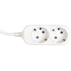 2插延長線, 5m, 單色, 1個