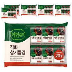 비비고 직화 참기름김, 90g, 6개