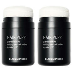 블랙몬스터 헤어 퍼프 26g, 내츄럴 블랙, 2개