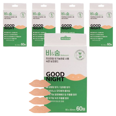 비앤숨 프리미엄 유기농 수면밴드 60p, 5개