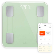 앳플리 스마트 더블스마트인 바디 체중계, T9, 민트그린, 1개