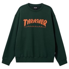 美國 THRASHER 雜誌Logo圓領運動衫 TR2403CR01
