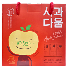 Sigolstory 韓國蘋果汁 10包, 1.2L, 1盒