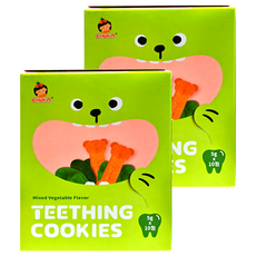 CHOKO 俏菓 蔬菜風味磨牙餅 7個月以上寶寶適用, 蔬菜, 50g, 2盒