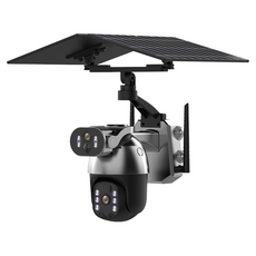 JIAHON 嘉鴻牌 2K雙鏡頭太陽能球形監視器 4G網路監控攝影機, 1台, Q5MAX-G-4G-CN-I