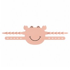 ROYALLIN 蘿林嚴選 防關門靜音門鎖 粉色螃蟹 10.6 x 22cm 50g, 1個