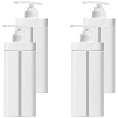 뉴앤룩 욕실 디스펜서 리필용기 720ml, 화이트, 4개