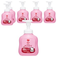 아라우 베이비 버블 폼 바디 솝, 450ml, 6개
