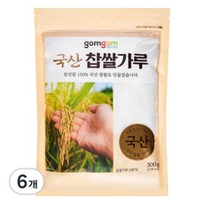 곰곰 국산 찹쌀가루, 500g, 6개