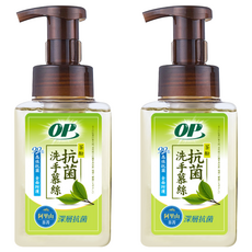 OP 茶酚抗菌洗手慕絲, 370g, 2瓶