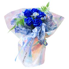 Scent Basket 玫瑰閃耀極光香皂花束, 藍色, 1個