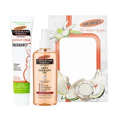 PALMER'S 帕瑪氏 孕婦護理禮盒組 撫紋按摩乳霜+護理精油, 1組