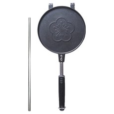 TRIARROW 三箭牌 小蛋捲專用烤盤 圓形烤盤 附帶黑色手柄 帶有34cm專用捲棒, 1組