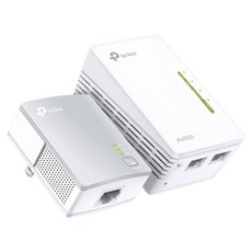 tp-link Wi-Fi電力線網路橋接器雙包組 300Mbps AV600, 白色, 1組
