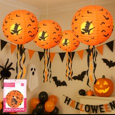 파티쇼 할로윈 장식 수술등 마녀박쥐, 혼합색상, 4개