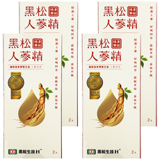 黑松 人蔘精，六年根道地好蔘，高萃取濃度，添加羅漢果蜂蜜, 2入, 20ml, 4盒