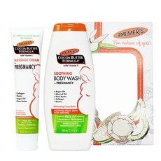 Farmers 孕期按摩霜 156g + 舒緩沐浴露 400ml 禮盒裝, 1套
