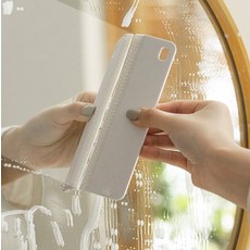 월드크린 듀얼 핸디 실리콘 미니 스퀴지, 화이트, 1개