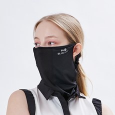 BLUEANT SHIELD 防紫外線運動高爾夫面罩, 黑色