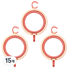 원형 모자 홀더 잡화걸이, 핑크, 15개