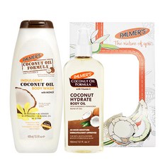 PALMER'S 椰子油身體油 150ml + 沐浴露 400ml 禮盒裝, 1套