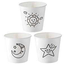 탐사 해달별 종이컵 180ml, 1개