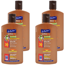 Dr.Fischer 費雪博士 兒童防曬乳 SPF30 UVA UVB高保護 含維生素E與綠茶, 250ml, 4瓶