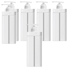 뉴앤룩 욕실 디스펜서 리필용기 720ml, 화이트, 6개