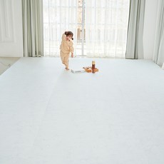 리빙코디 말랑 PVC 유아 셀프시공 롤매트, 비앙코