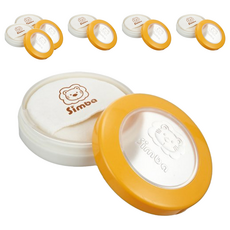 Simba 小獅王辛巴 超薄雙層造型粉撲盒, 6個