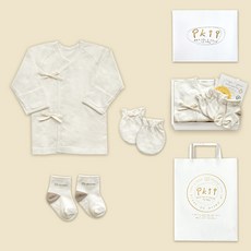 ikii 孩童長袖肚衣用品禮盒 3件組+禮物袋