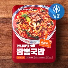 쿠캣 렌지 짬뽕국밥 1인분 (냉동), 210g, 1팩
