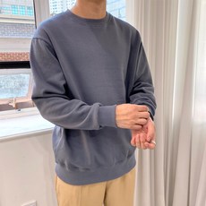 오티디 3단쮸리기모 남녀공용 오버핏 무지 맨투맨