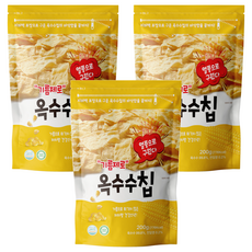 기름제로 옥수수칩 과자, 200g, 3개