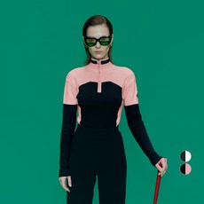 TAZE 女款Hey修身半拉鍊羅紋上衣